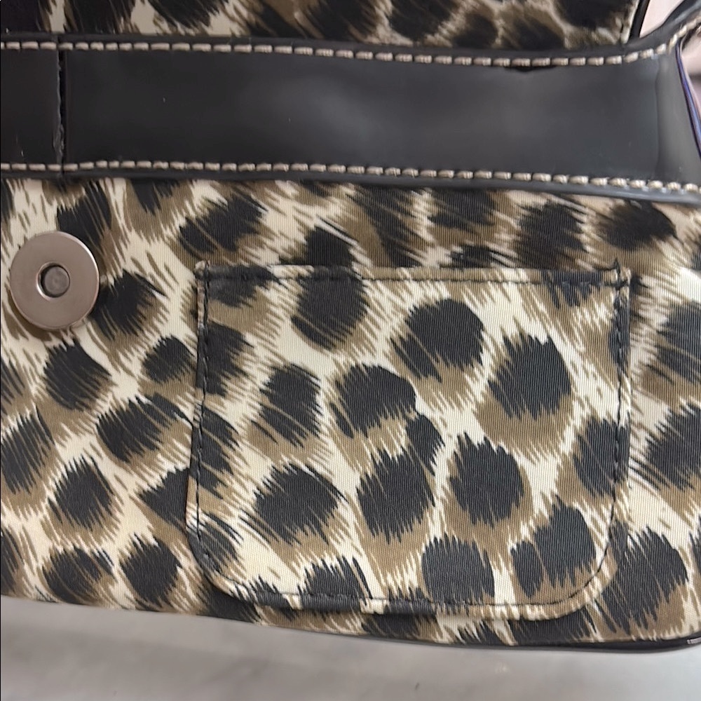 Y2K Guess Black Leopard Print Women's Bag - Picture 6 of 7